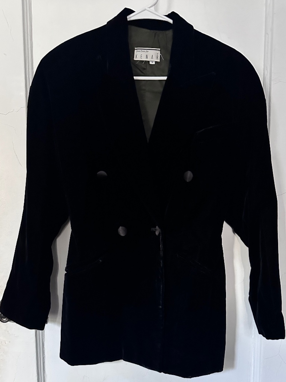 ann tjian for kenar velvet blazer amazing details and tailoring